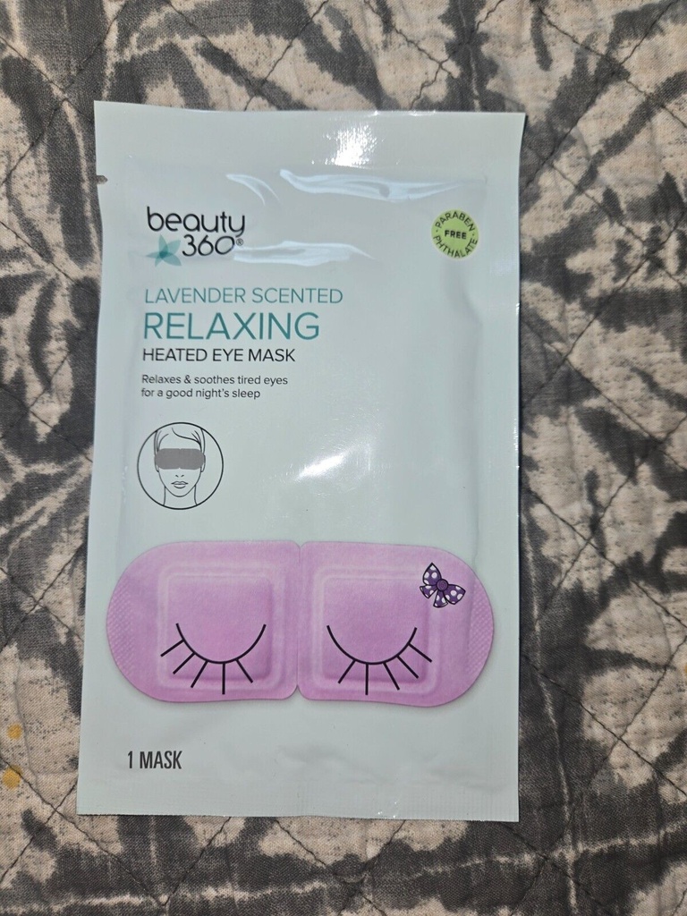 Beauty 360 Relaxing Heated Eye Mask Lavender Scented