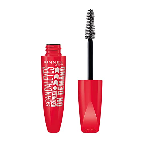 Rimmel London Scandaleyes Mascara Volume on Demand, Clean Waterproof Mascara, Clean & Vegan Formula for Long-lasting, Smudge- & Flake-proof Wear 12 ML