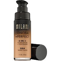 Milani Conceal + Perfect 2-in-1 Foundation + Concealer - 08A Warm Sand - 1 Fl Oz