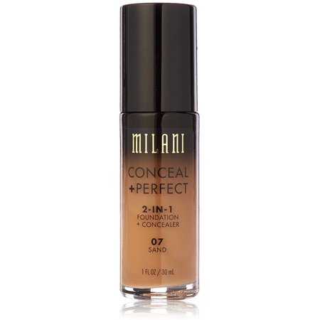Milani Conceal + Perfect 2-in-1 Foundation + Concealer - 07 Sand - 1fl Oz