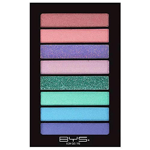BYS Women's 8-Piece Eye Shadow Palette, Easy Blendable Eye Pigments, Hidden Gem