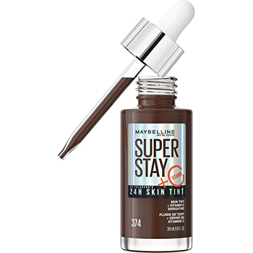 Maybelline Super Stay 24HR Skin Tint Foundation Serum with Vitamin C - 374 - 1 Fl Oz