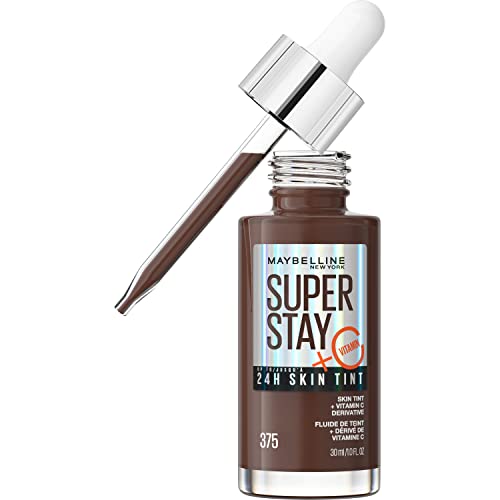 Maybelline Super Stay 24HR Skin Tint Foundation Serum with Vitamin C - 375 - 1 Fl Oz