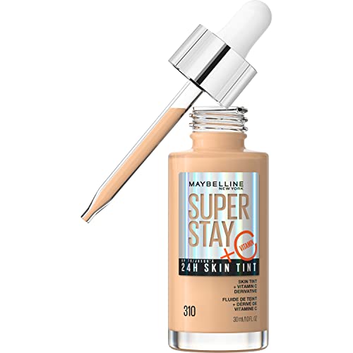 Maybelline Super Stay 24HR Skin Tint Foundation Serum with Vitamin C - 310 - 1 Fl Oz