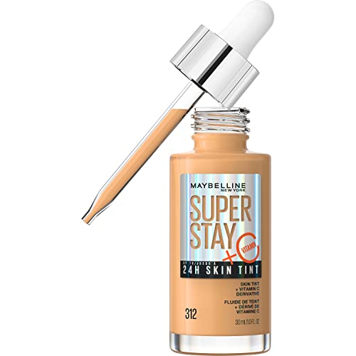 FoundMaybelline Super Stay 24HR Skin Tint ation Serum with Vitamin C - 312 - 1 Fl Oz