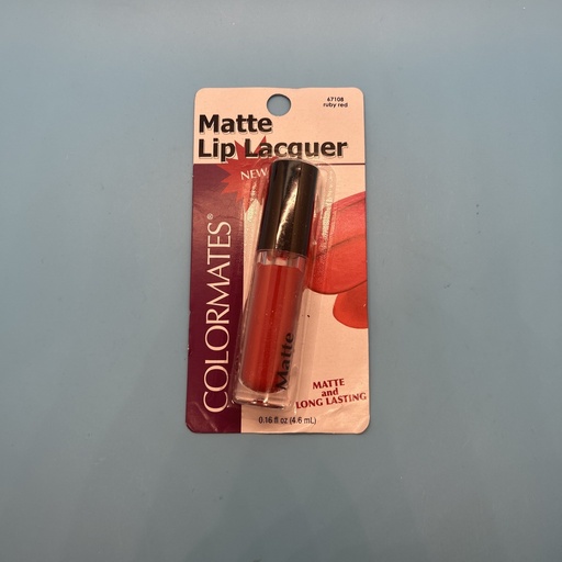 COLORMATES Matte Lip Lacquer 67108 Ruby Red Paraben Free