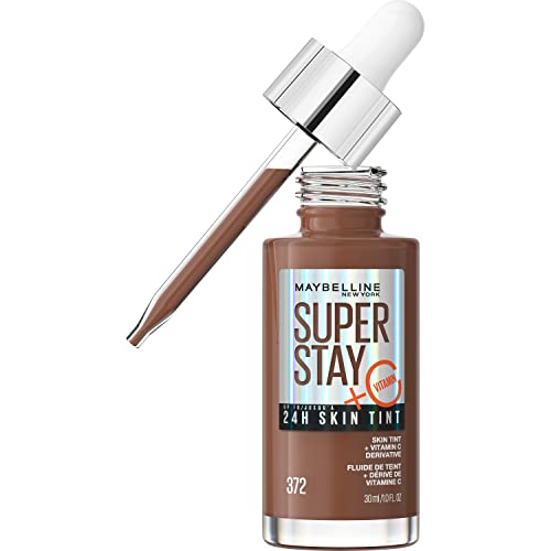 Maybelline Super Stay 24HR Skin Tint Foundation Serum with Vitamin C - 372 - 1 Fl Oz