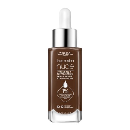 L'Oreal Paris True Match Hyaluronic Tinted Serum Makeup Skincare Hybrid - 10-12 Very Deep - 1 Fl Oz